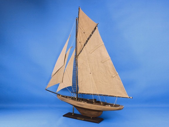 Handcrafted Model Ships R Columbia 30 Wooden Rusti...