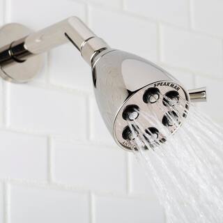 Speakman 3-Spray 2.8 in. Single Wall Mount Fixed Adjustable Shower Head in Polished Nickel S-2252-PN