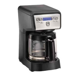 Hamilton Beach Compact 12-Cup Black Programmable Drip Coffee Maker 46200