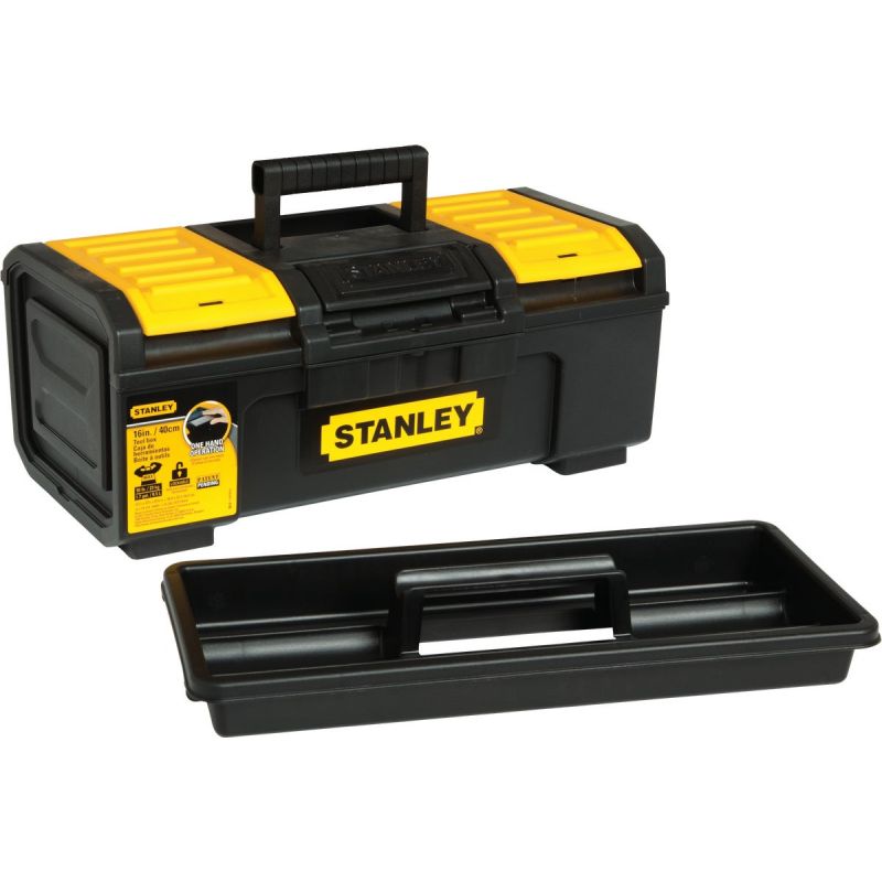 Stanley Auto Latch Toolbox Black Yellow