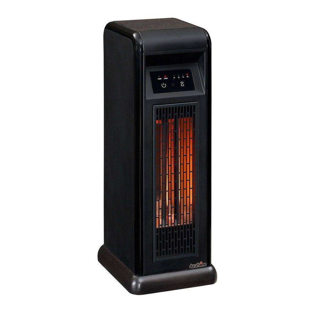 Twin Star Home Duraflame 23.01 in. 1500-Watt Electric Infrared Quartz Tower Heater with Remote 5HM9100-O560