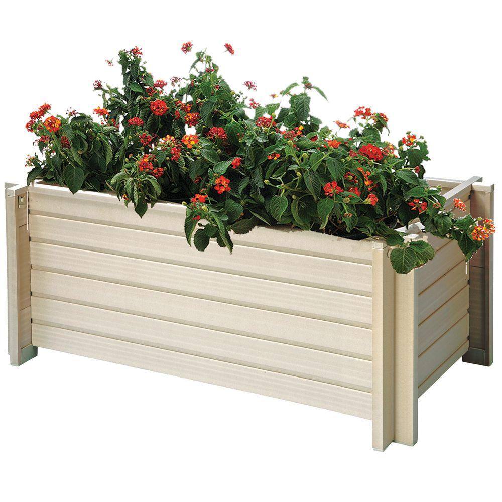 New Age Pet Rectangular 42 in. ECOFLEX Garden-Flower Planter EPLT103-R42