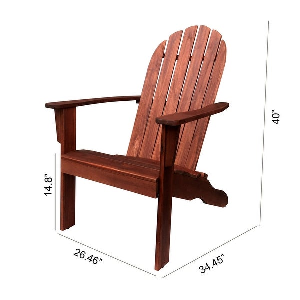 Wood Outdoor Adirondack Chair - Overstock - 36117453