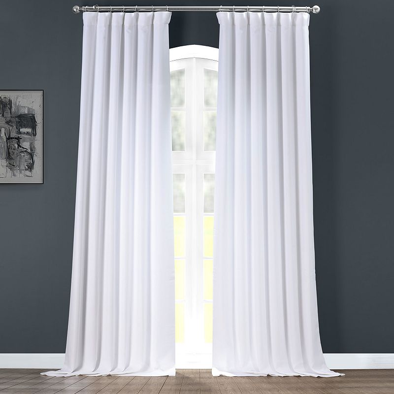 EFF 1-panel Faux Linen Window Curtain