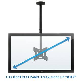 Mount-It 23 in. - 42 in. Full Motion TV Ceiling Mount with 20-Degree Tilt 66 lbs. Load Capacity MI-508