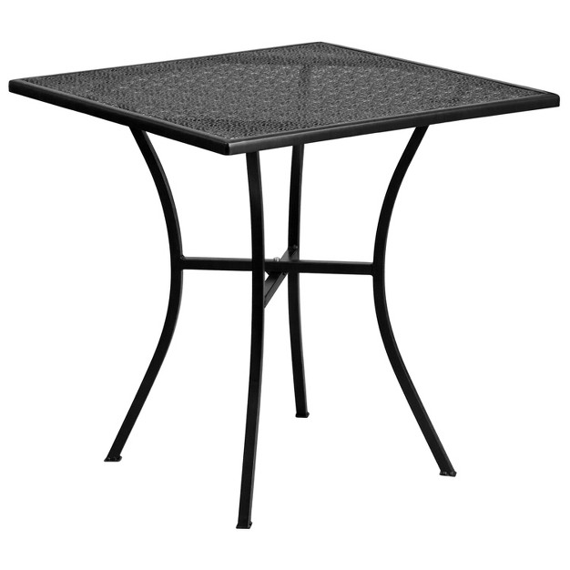 Square Colorful Metal Garden Patio Table