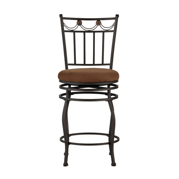 Copper Grove Amravati Powder Coated Brown Counter Stool