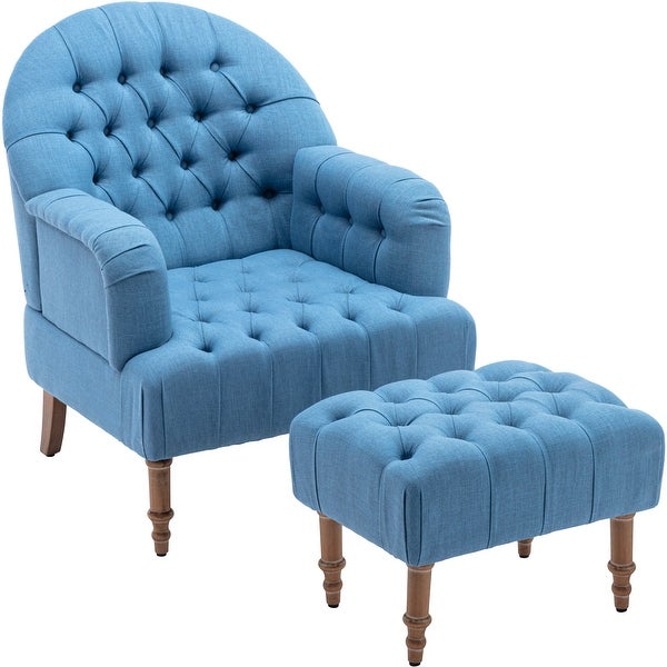 Elegant Accent Chair， Button-Tufted Upholstered Chair Set