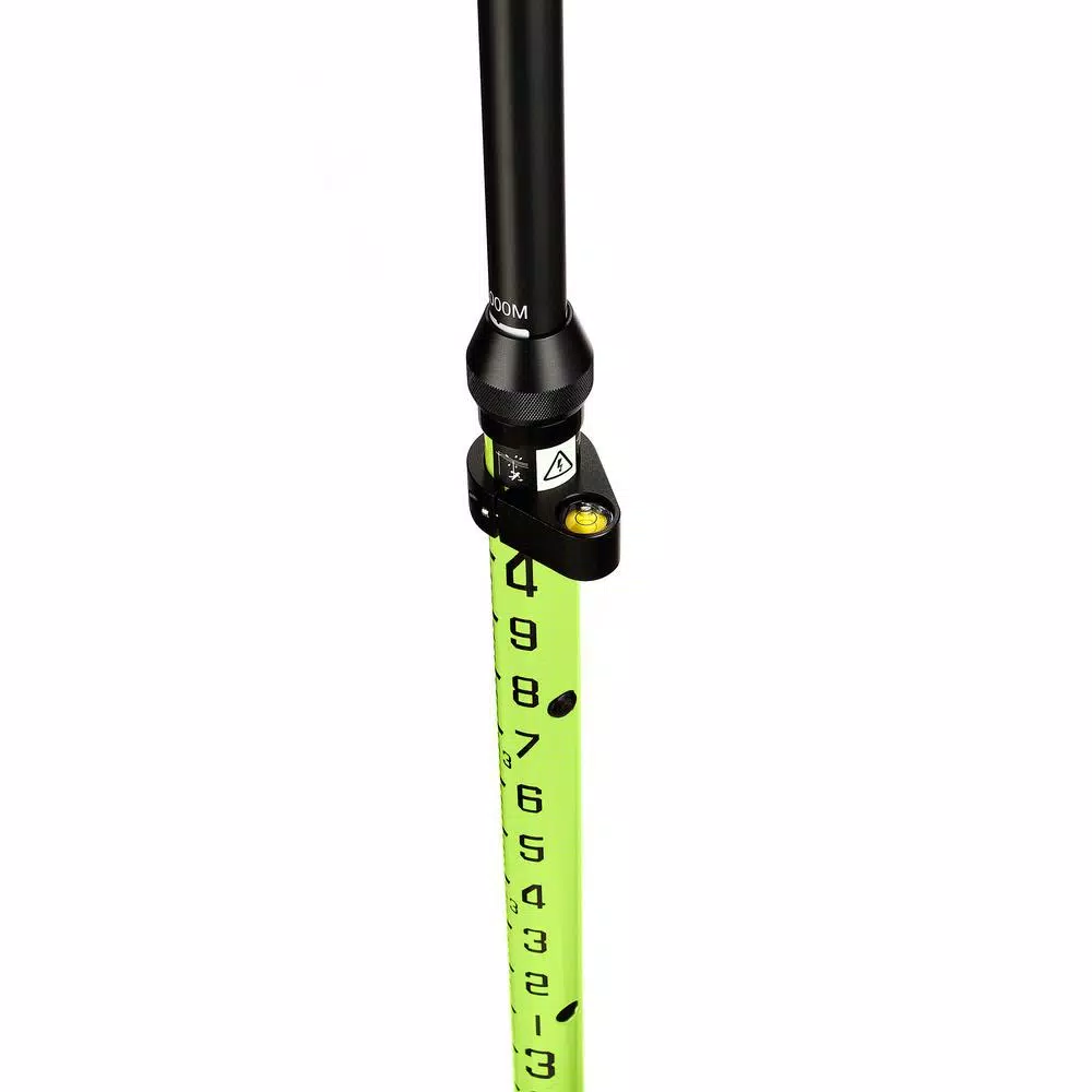 AdirPro 6 ft. 2 m 10ths Graduation Aluminum 3-Position Snap-Lock Telescoping Rod Rover Rod Pole in Green and#8211; XDC Depot