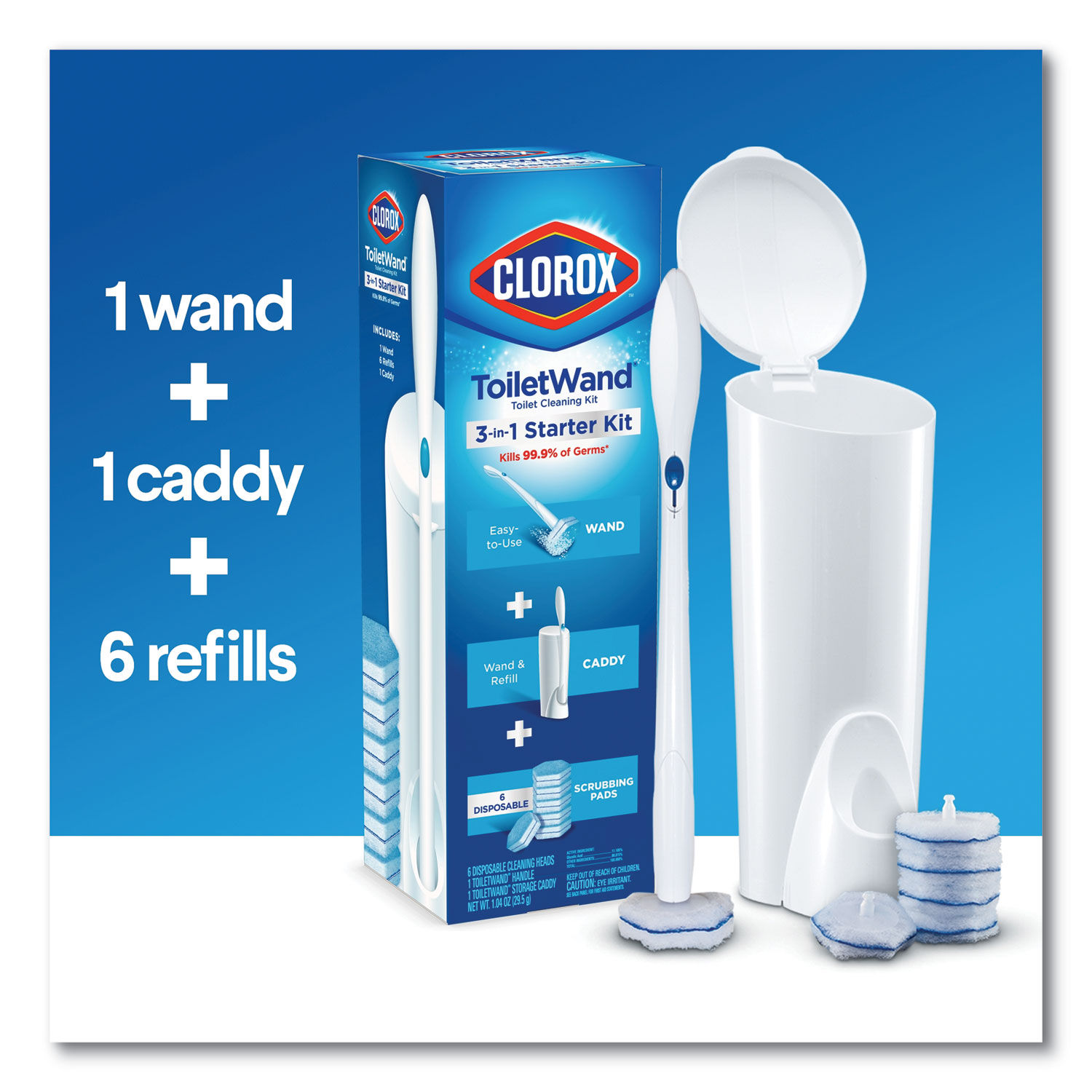 ToiletWand Disposable Toilet Cleaning System: Handle by Cloroxandreg; CLO03191