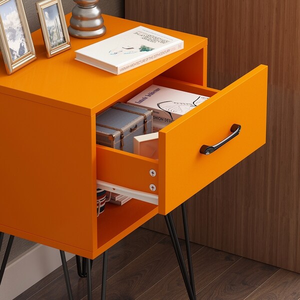 1-drawer Modern Nightstand - - 34189260