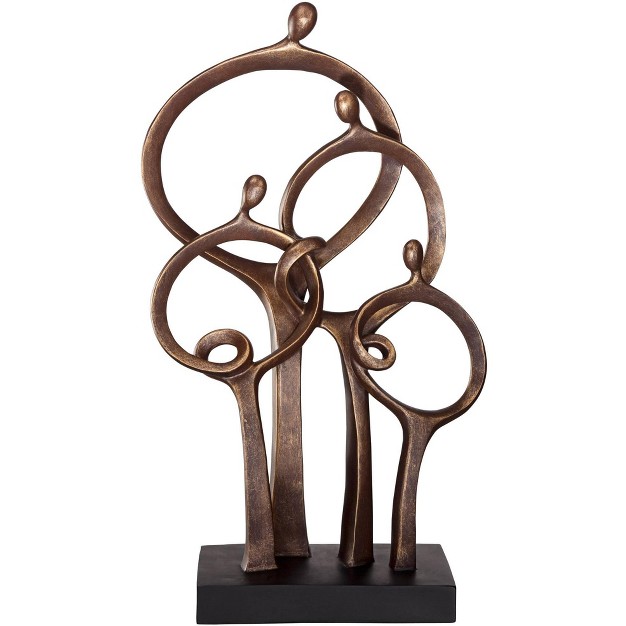 High Bronze Sculpture Home Decor For Living Room Dining Bathroom Bedroom Office End Table Book shelf Brown