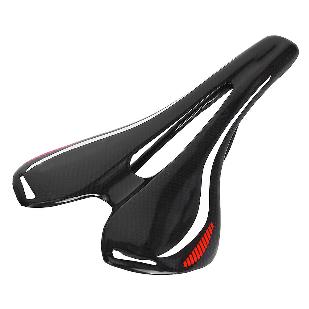 Black Full Carbon Fiber Glossy Ultralight Outdoor Road Mountain Bike Bicycle Hollow Cycling Saddle Cushion Pad Seatglossy