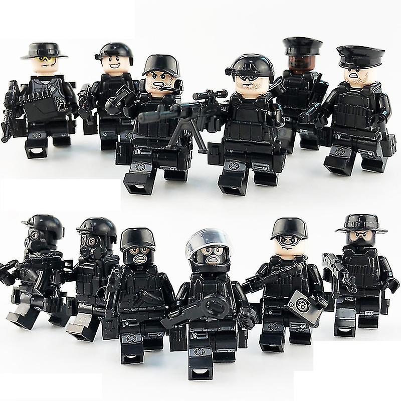 Set Of 18 Minifigures Military Series Villain Mini Figures Building Block Toys