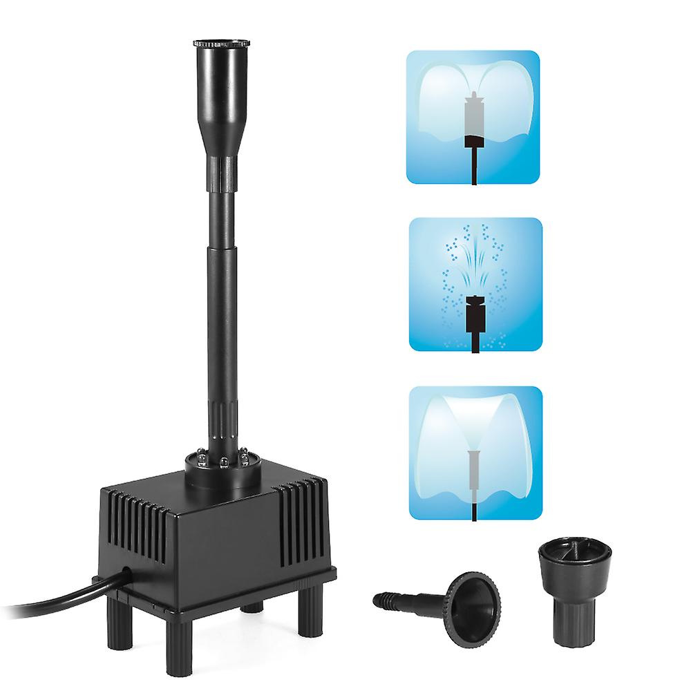 10w Submersible Water Pump With Led Light For Aquarium Fish Tank Pond Garden Bird Bath Fountain 600l/h Ac 110v