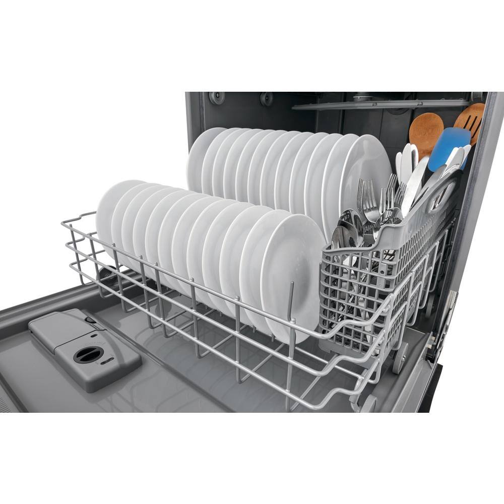 Frigidaire 24 In. in. Top Control Built-In Tall Tub Dishwasher in Stainless Steel with 4-Cycles 54 dBA FFID2426TS