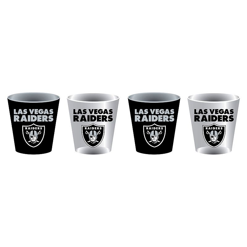 Las Vegas Raiders Four-Pack Shot Glass Set