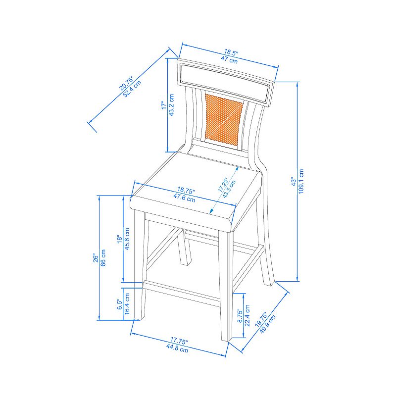 Linon Rylan Counter Stool