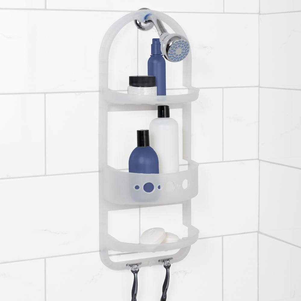 Glacier Bay Over-the-Shower Caddy in Frosted Clear 5890KKHD