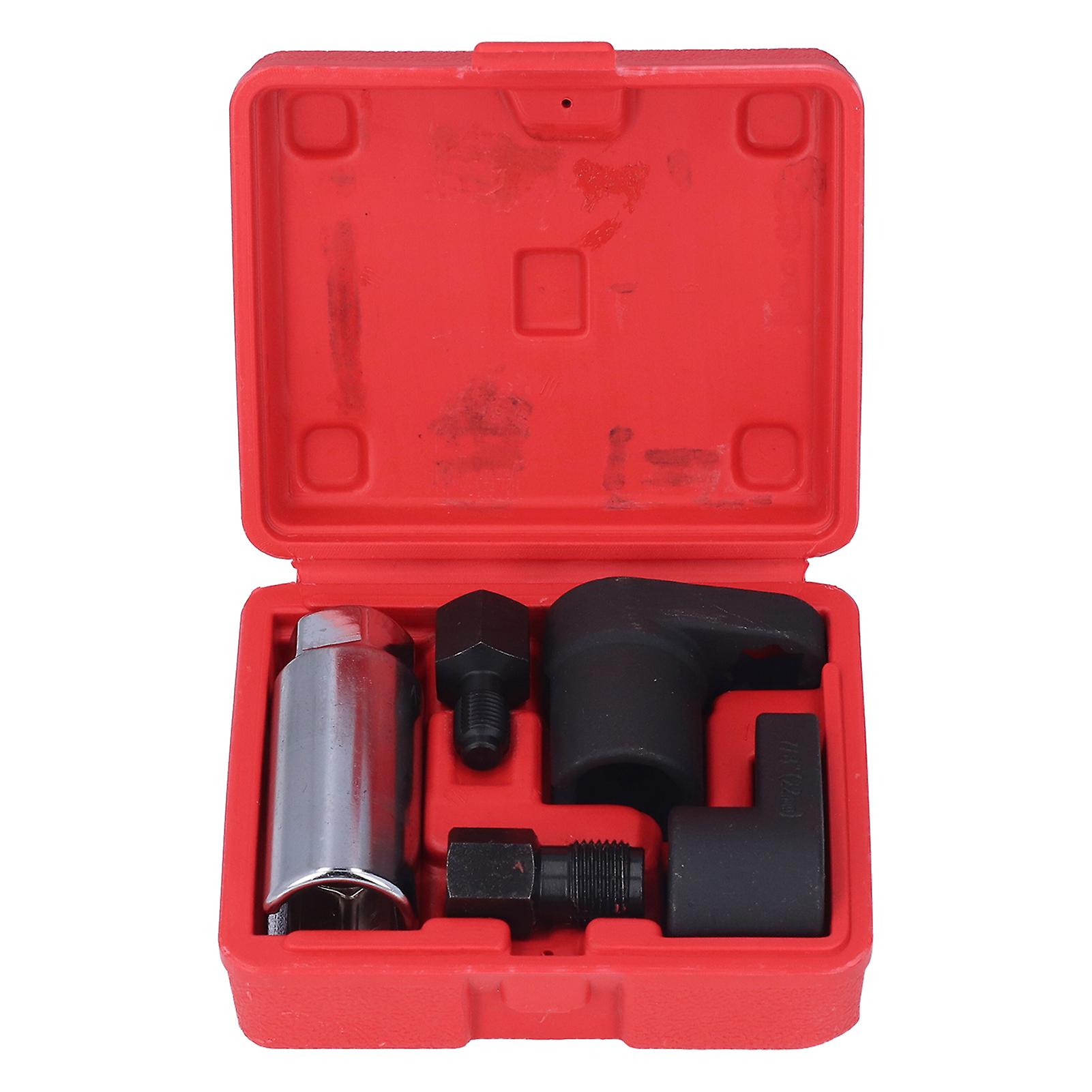 Automotive Oxygen Sensor Socket Set Manganese Steel Thread Die Offset Remover Tool Square Hole