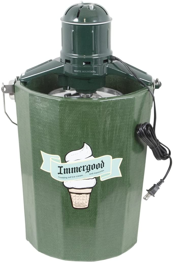 ‘- 6 qt. – Old Fashioned Ice Cream Maker w/Motor