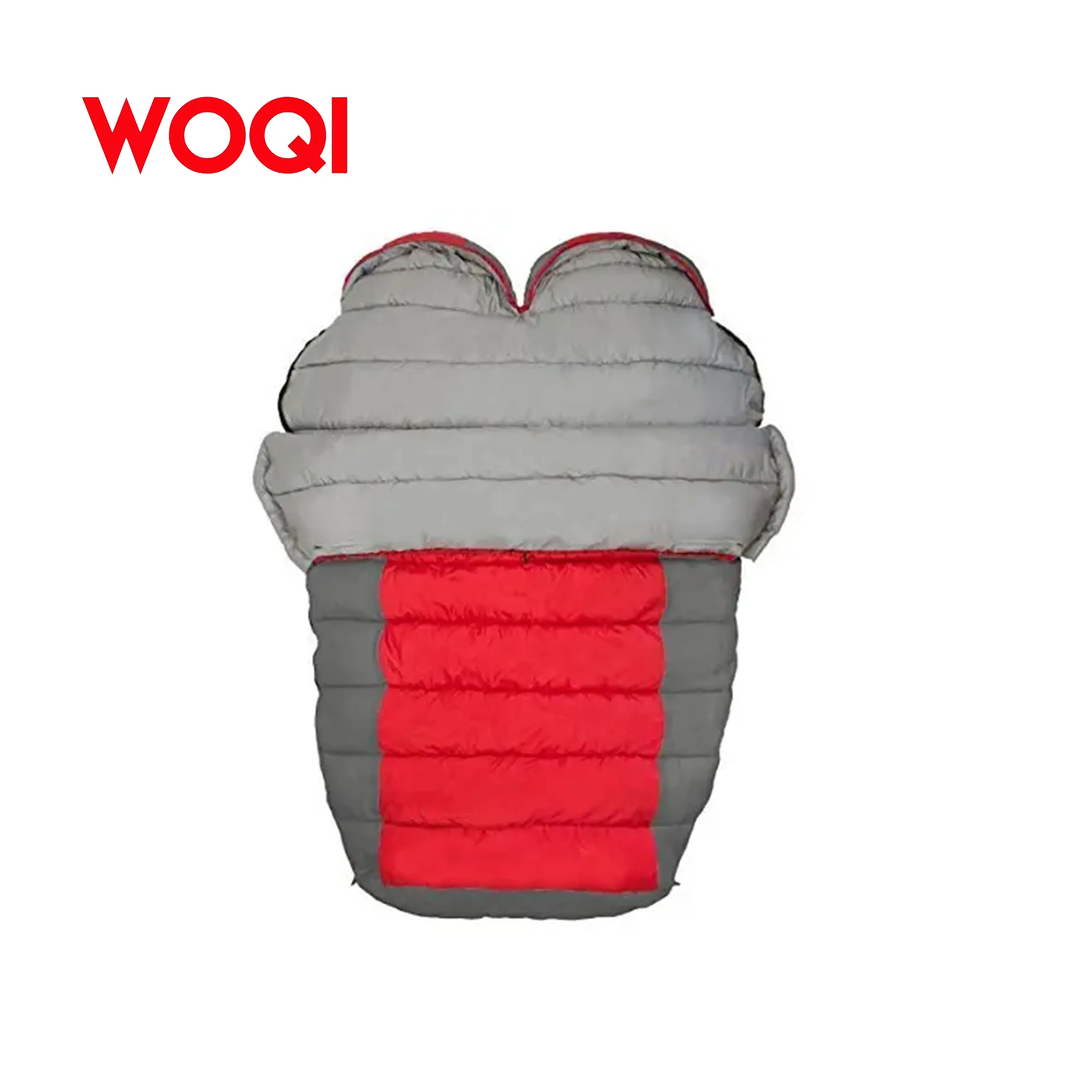 Woqi Double Sleeping Bag with Compression Sack  Lightweight Mummy Bags for Adult Camping  Backpacking  Hiking  Traveling