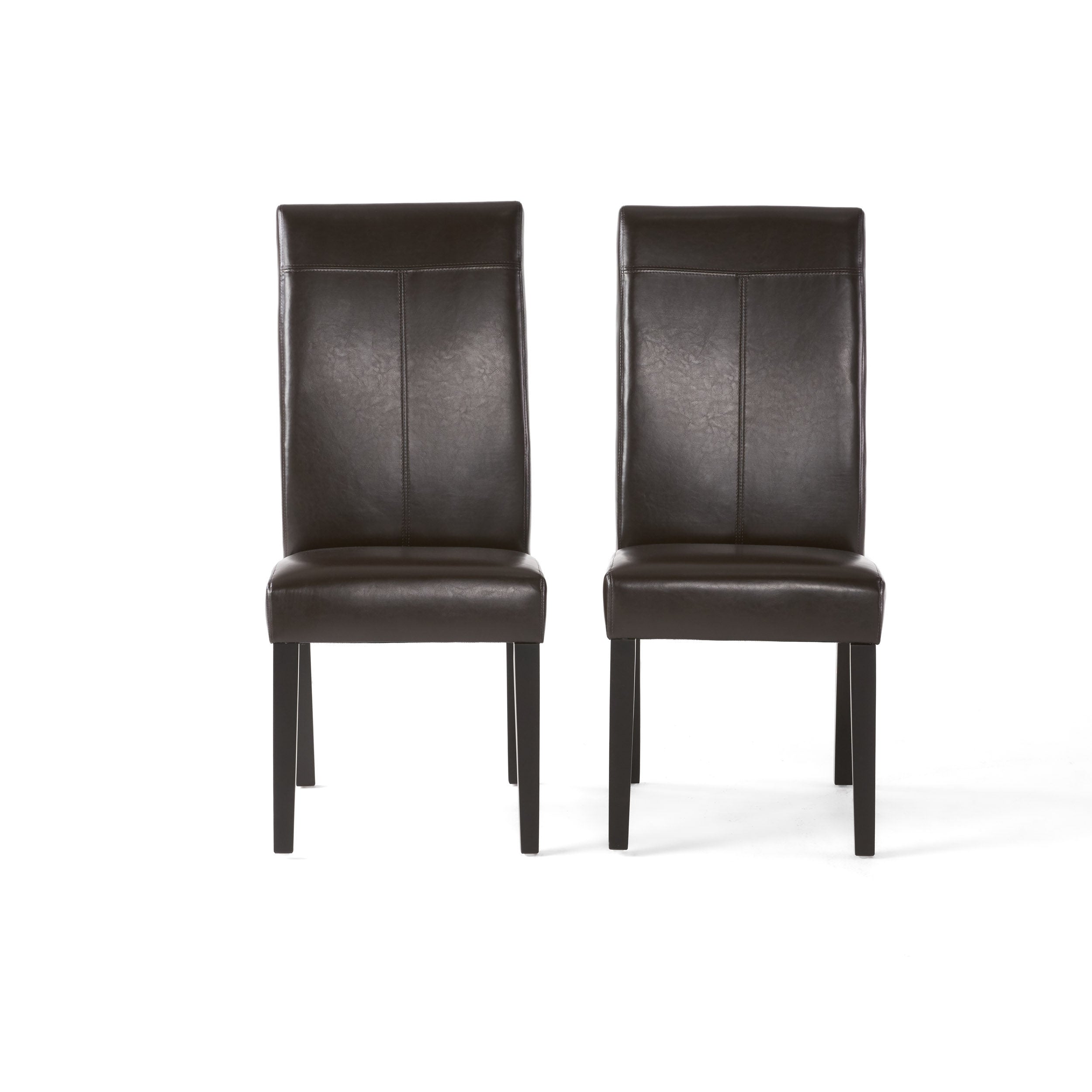 Fitzgerald Contemporary T-Stitch Upholstered Dining Chairs (Set of 2)