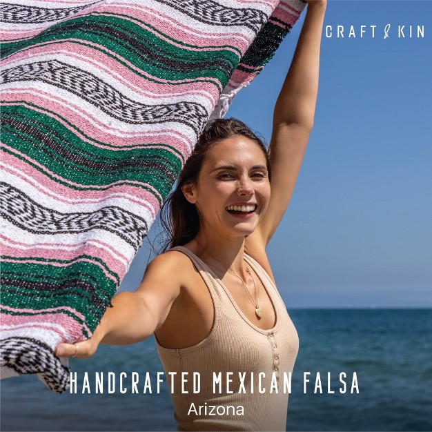 Craft amp Kin Hand Crafted Serape Mexican Blanket