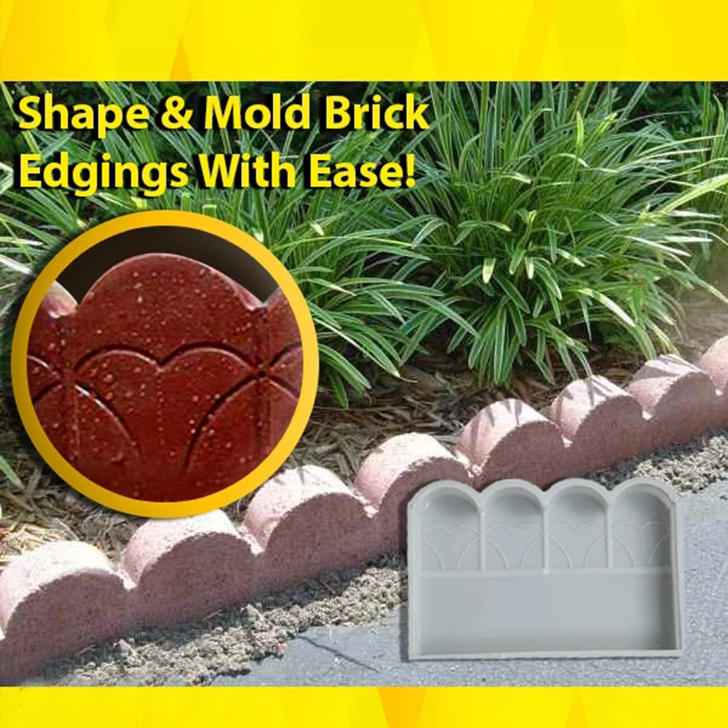 Garden Block Edgings Flowerbed Decor Brick Fencing Mould Patio & Garden