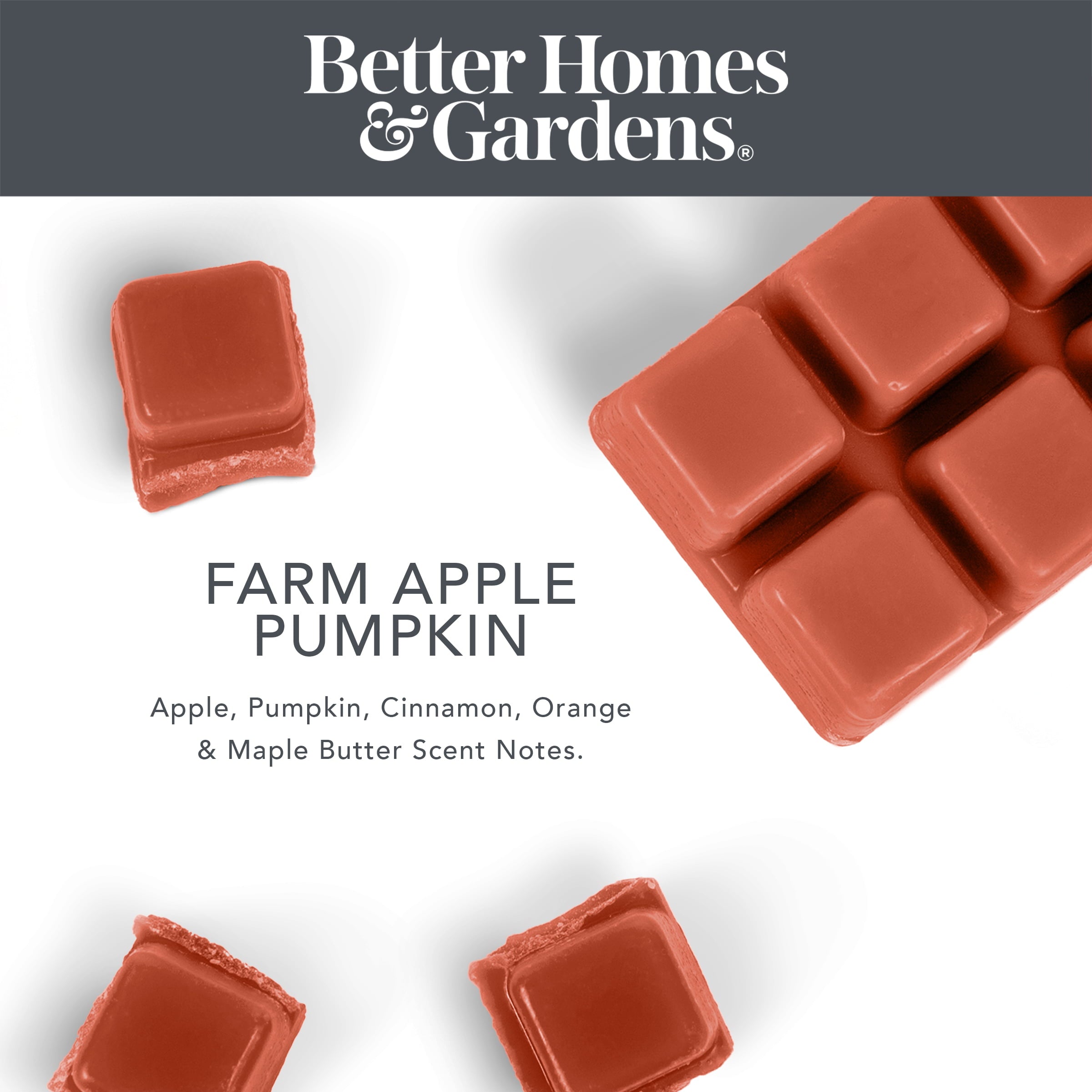 Farm Apple Pumpkin Scented Wax Melts， Better Homes and Gardens， 2.5 oz (5-Pack)