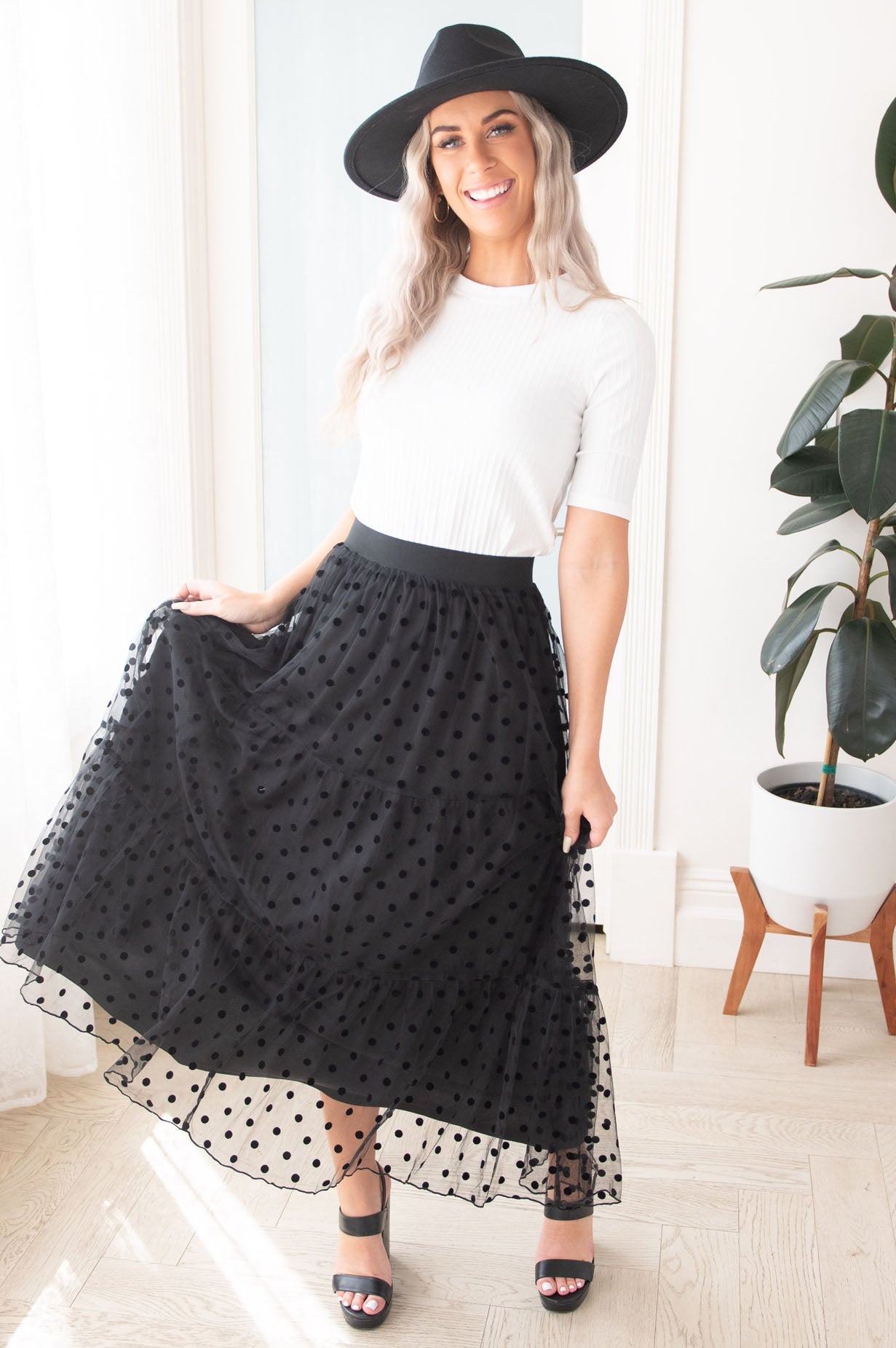 Twirling Beauty Modest Tulle Skirt