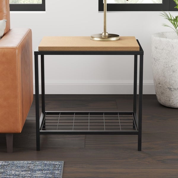 Brookside Ruby Wood and Metal Coffee and End Tables