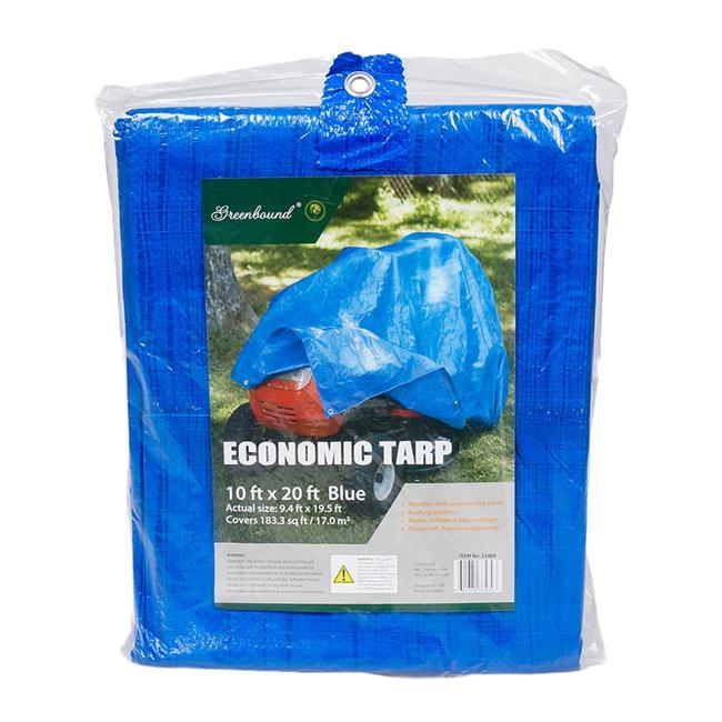 Greenbound 691374334893 10 x 20 ft. Light Duty Economic Trap - Blue