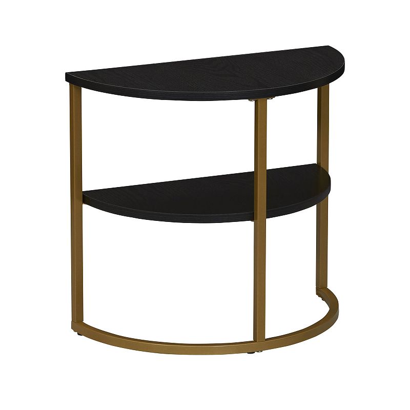 Household Essentials Mid-Century Modern Half-Moon Side Table