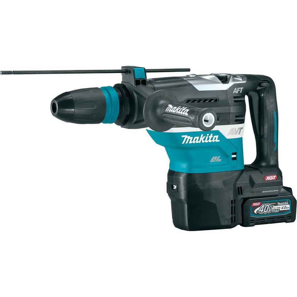 Makita 40V Max XGT Brushless Cordless 1-916 in. AVT Rotary Hammer Kit AFT AWS Capable (4.0Ah) GRH05M1