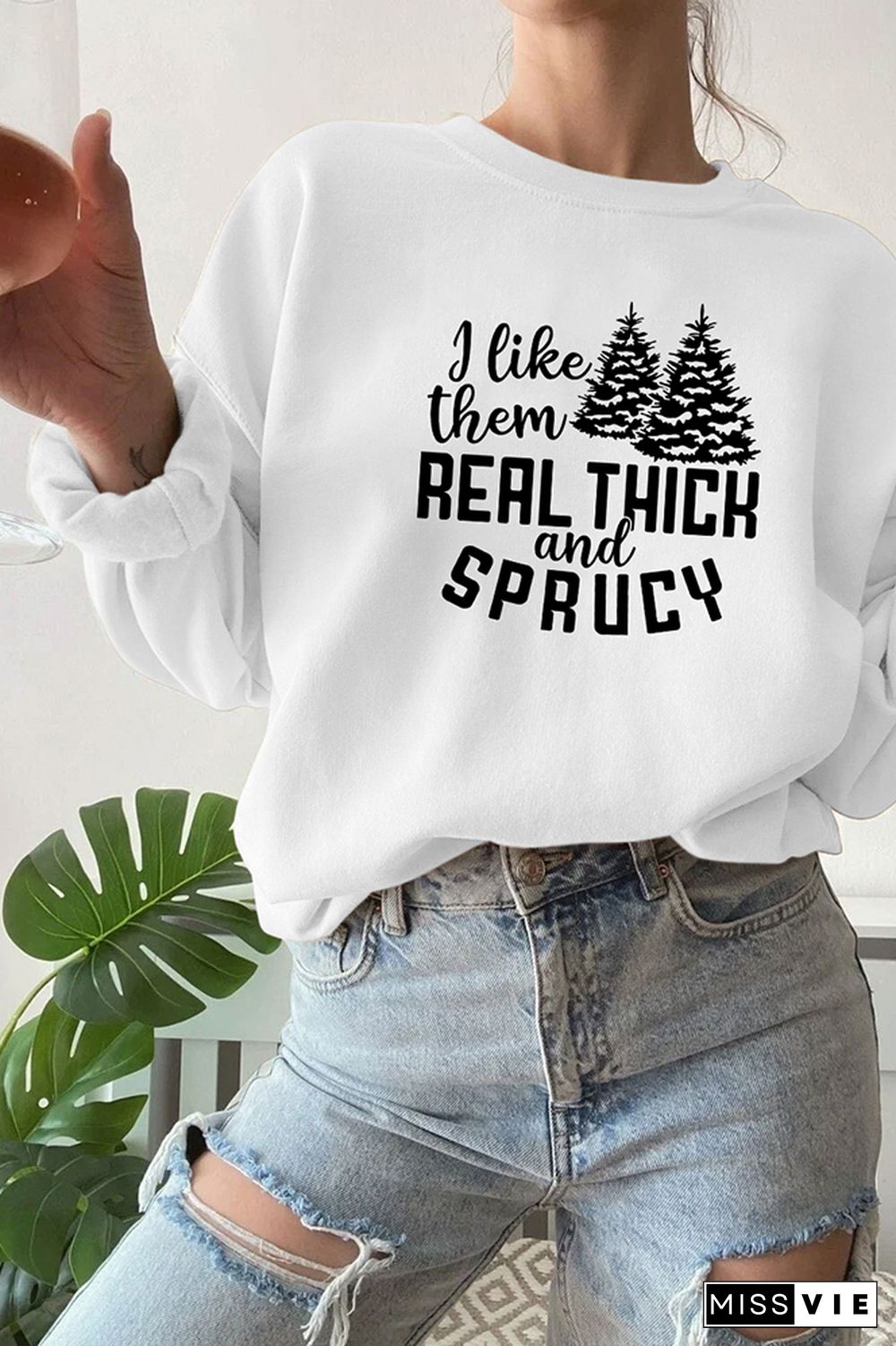 I like them real thick and sprucy Sweatshirt Wholesale