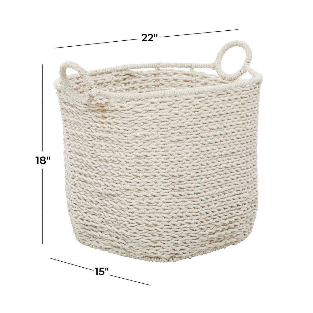 Cotton Bohemian Storage Basket