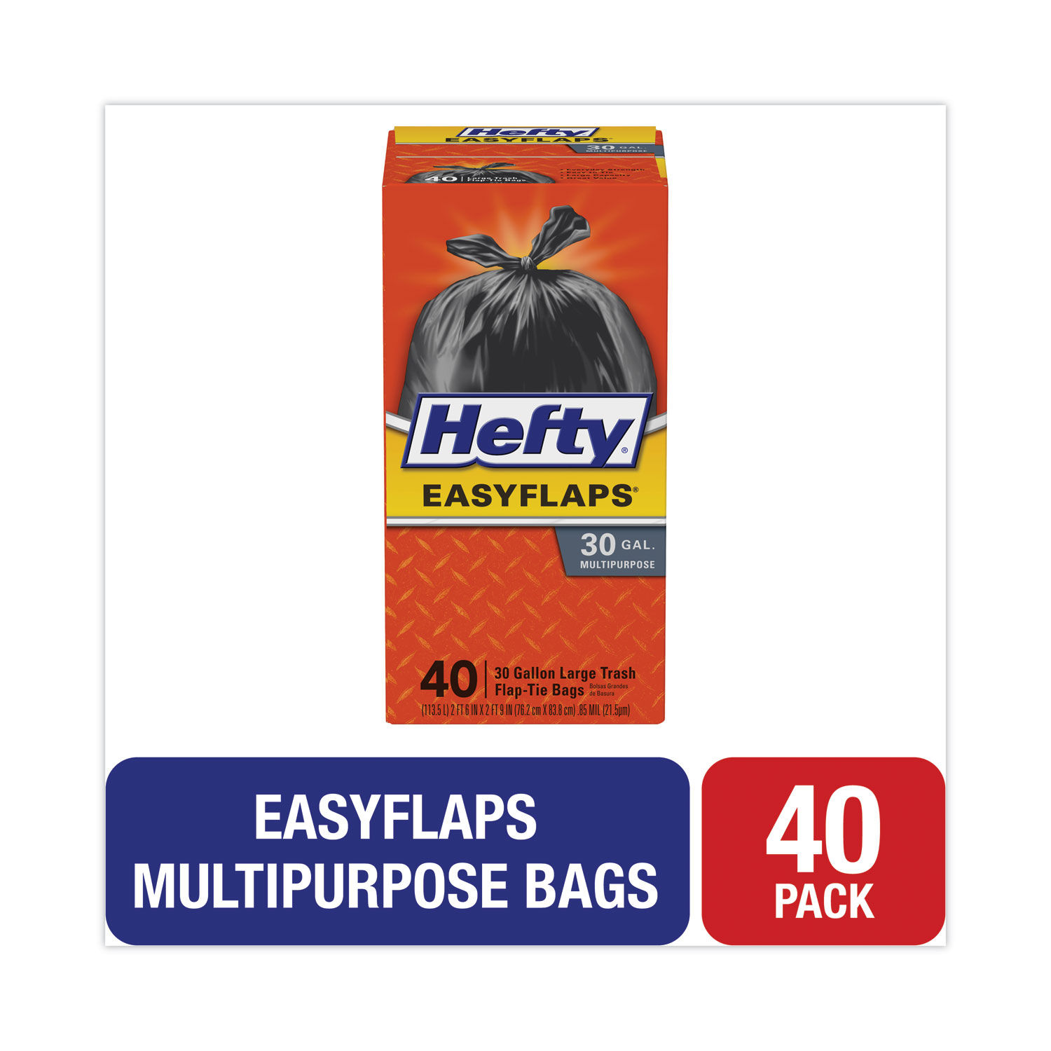 Easy Flaps Trash Bags by Heftyandreg; RFPE27744