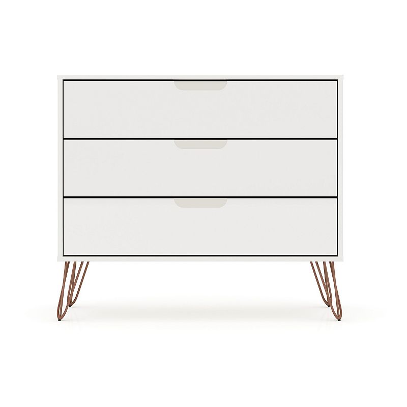 MANHATTAN COMFORT Rockefeller 3-Drawer Dresser