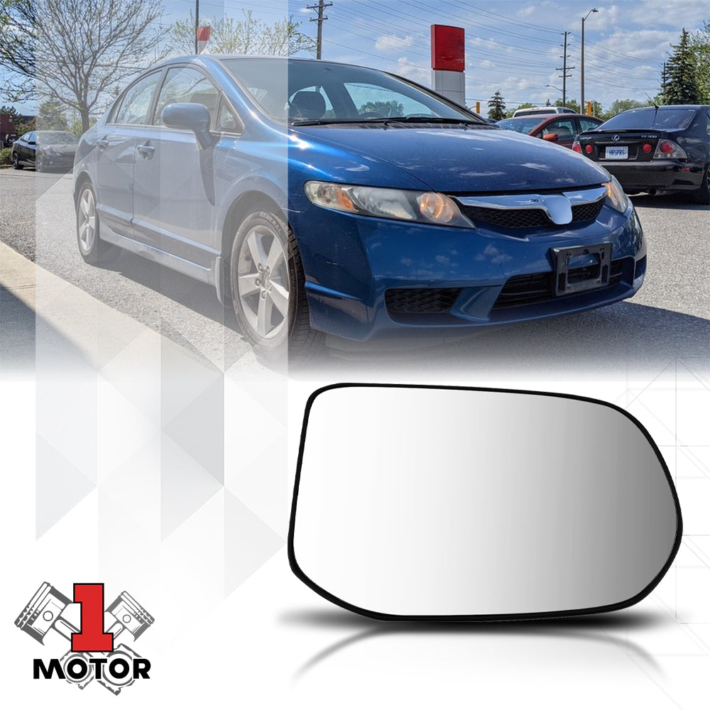 [Right] Passenger Side Mirror Glass OE Style Replacement for 06-11 Honda Civic