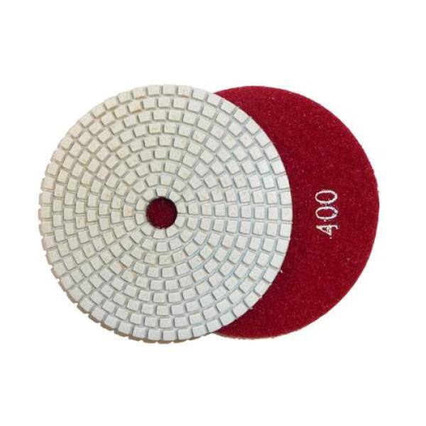 Toolocity 5 in. JHX DryWet Diamond Polishing Pads for ConcreteGranite (Set of 7) with 5 in. Back Holder Semi Rigid JHXR0102SET-BK5