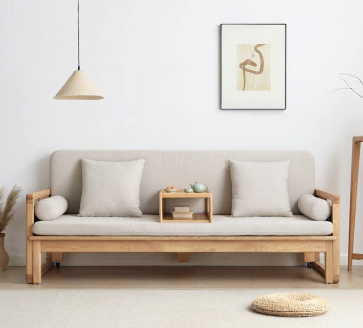 North American Solid Wood MultiFunctional Storage Sleeper Sofa   Transitional   Sleeper Sofas   by GVAwood  Houzz