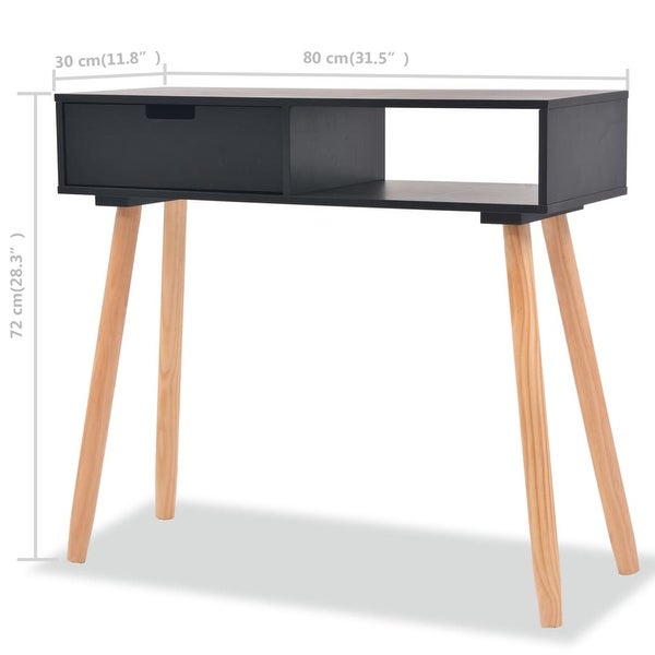 vidaXL Console Table Solid Pinewood 31.5