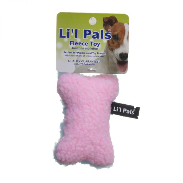 Lil Pals Fleece Bone Dog Toy