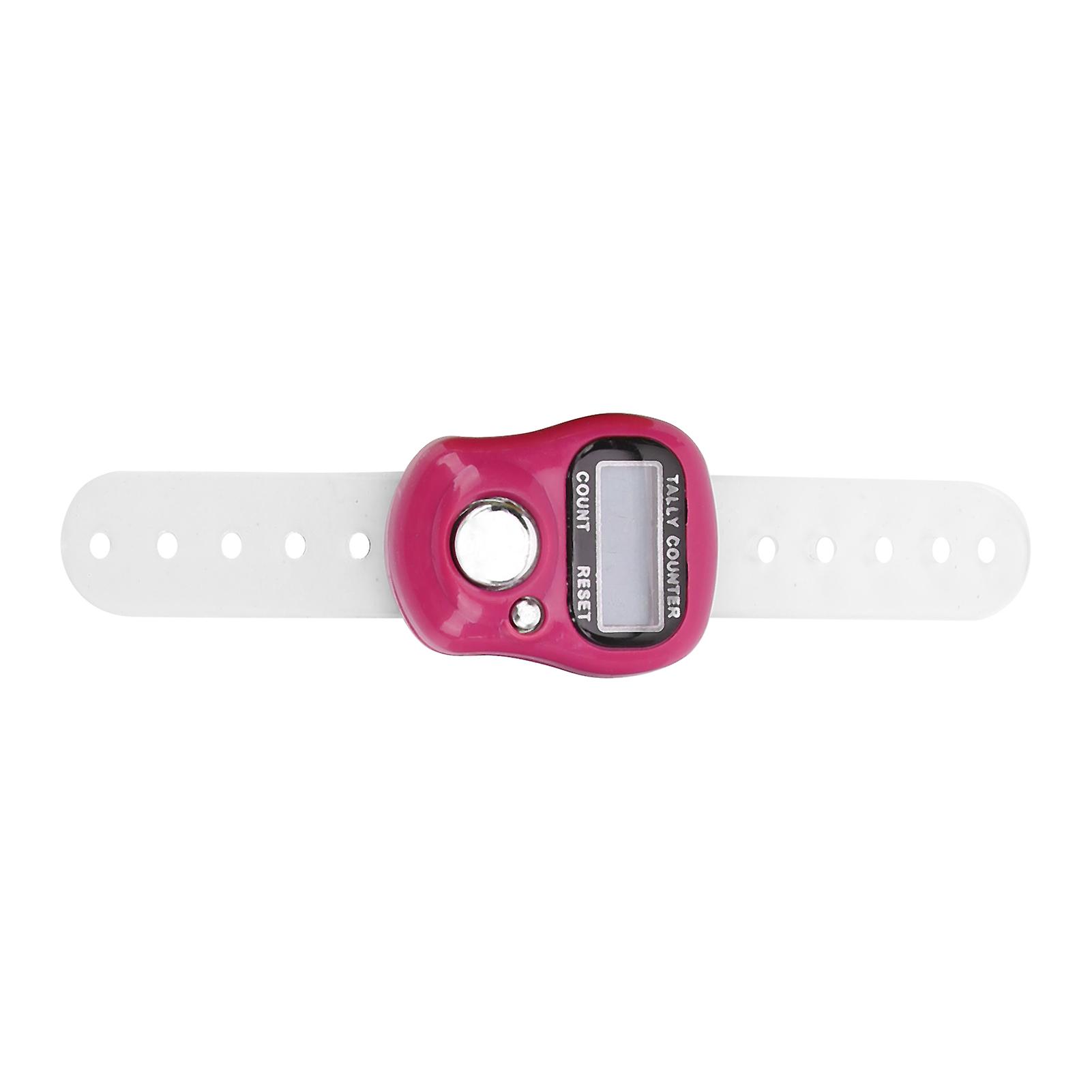 Electric Finger Counter With Resettable 5 Digit Lcd Hand Tally Counter For Praying And Walkingpink