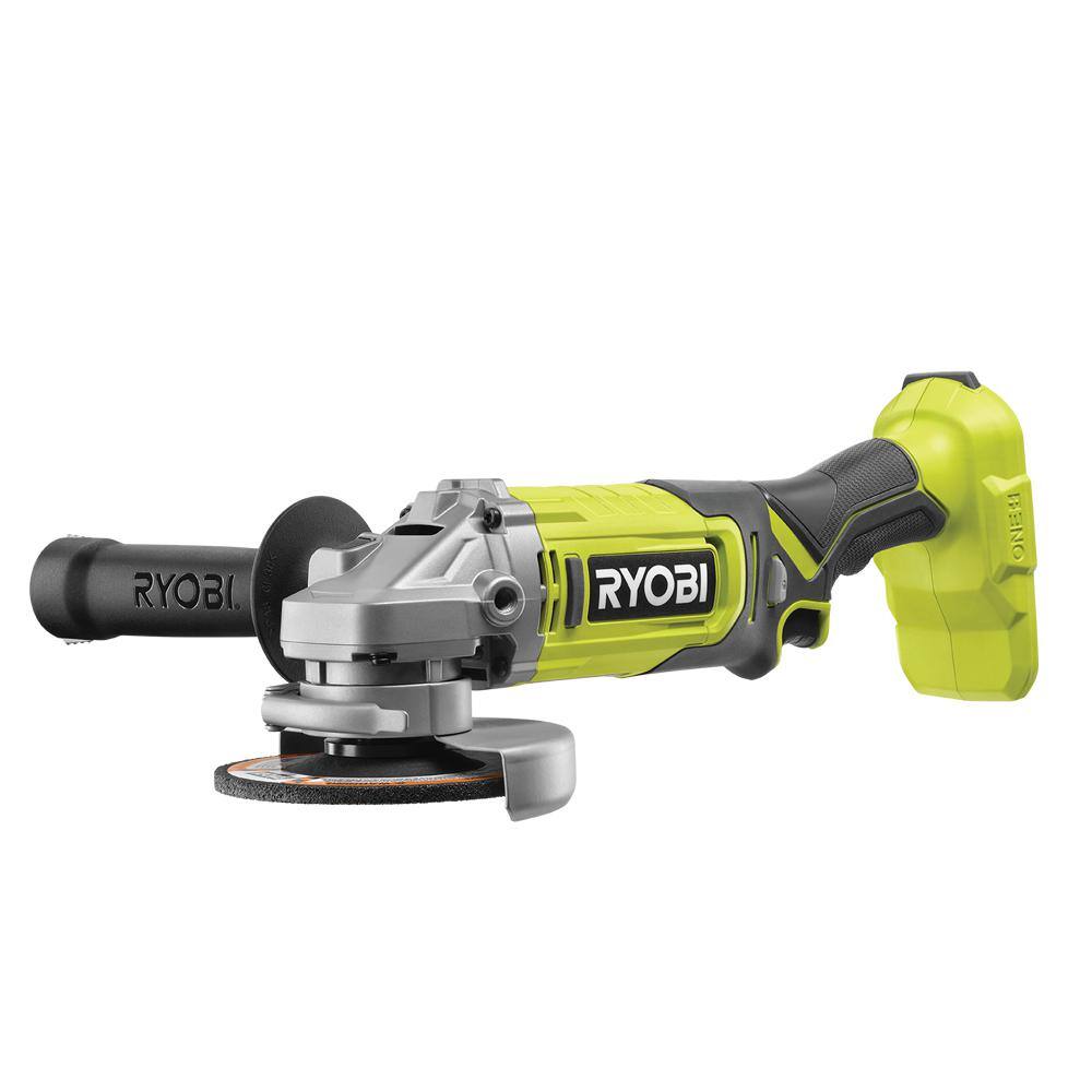 RYOBI ONE+ 18V Cordless 4-12 in. Angle Grinder (Tool Only) PCL445B