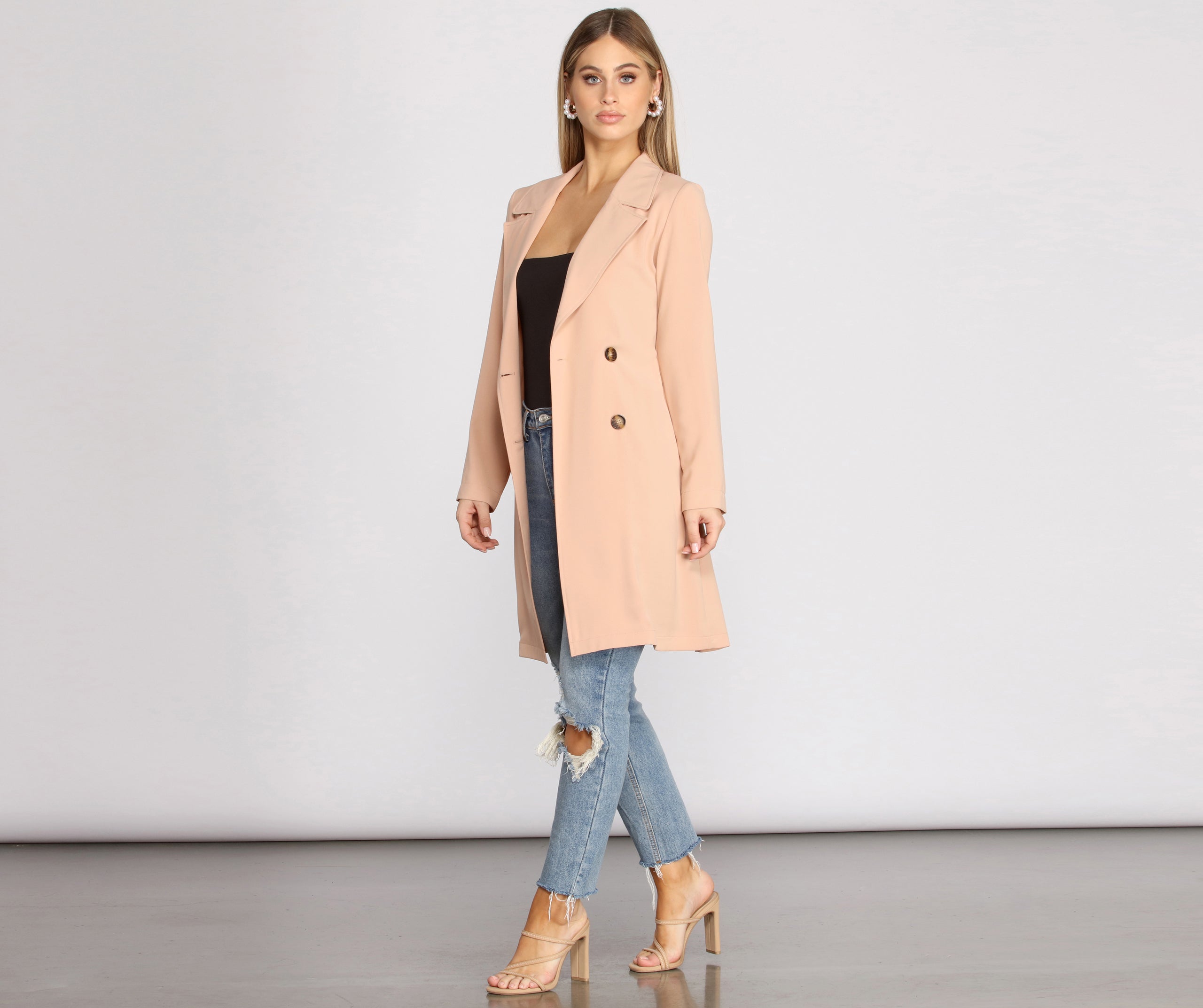 So Profesh Belted Trench