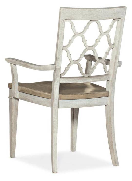 Hooker Furniture Dining Room Montebello Wood Seat Arm Chair