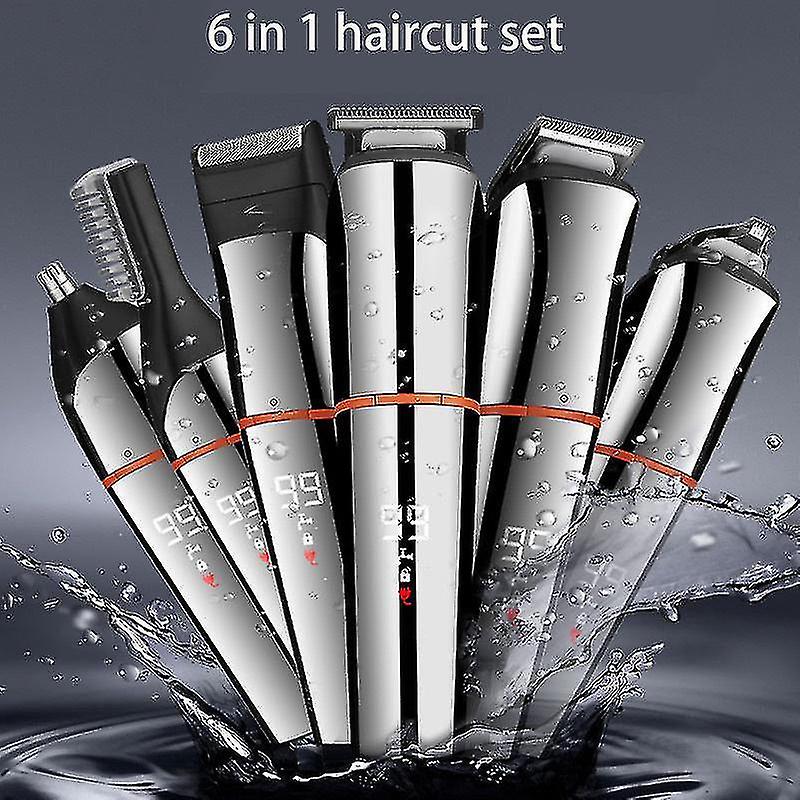 Hot Sell Hair Clipper 6 In 1 Full Body Hair Trimmer Razor Shaver Nose Trimmer Beard Trimmer Kit Shav