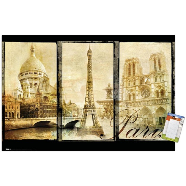 Trends International Paris Unframed Wall Poster Prints